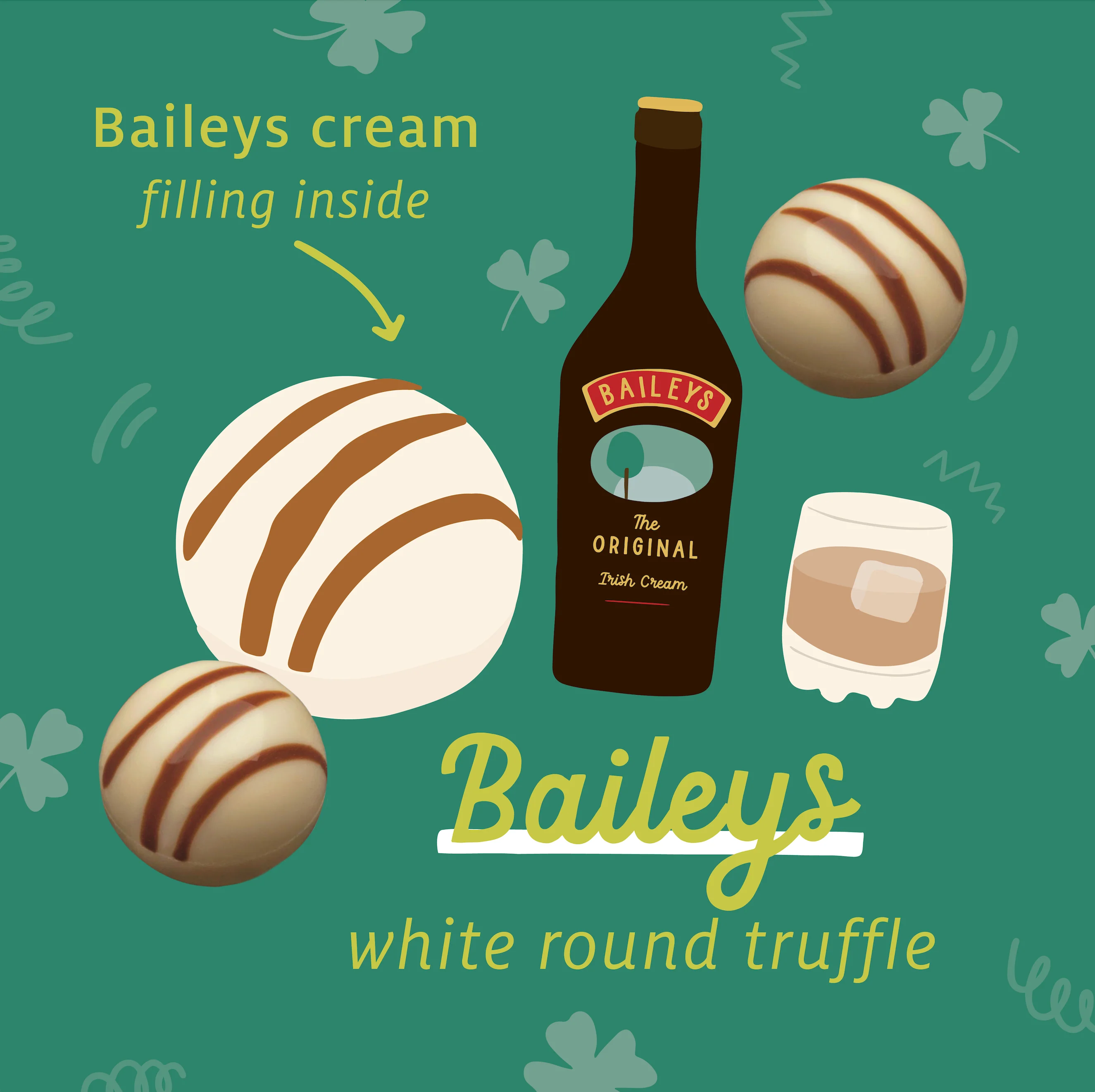 Baileys White Round Truffle - Image 3
