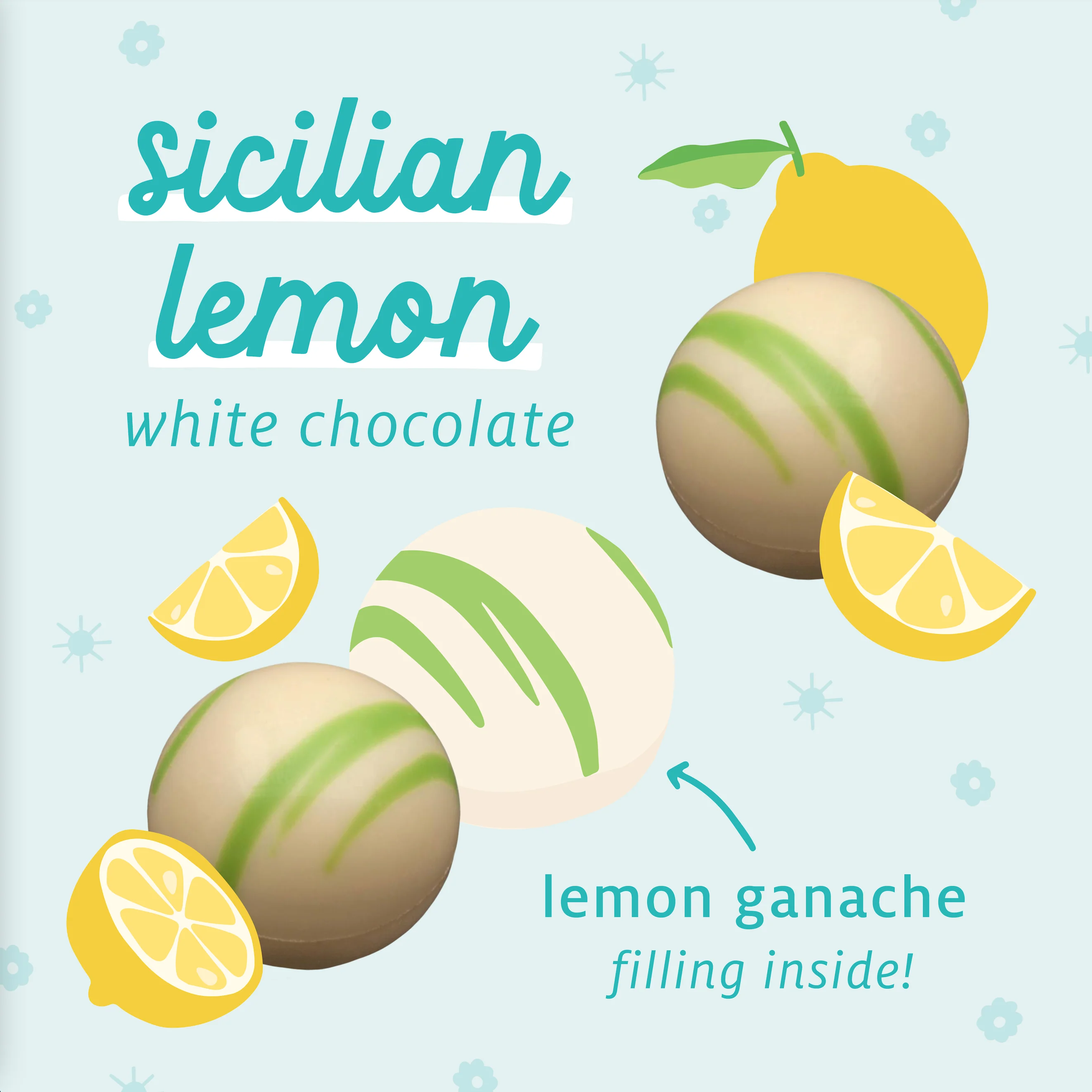 Sicilian Lemon White Round Truffle - Image 3